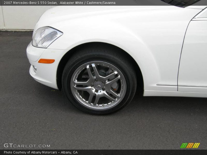Alabaster White / Cashmere/Savanna 2007 Mercedes-Benz S 550 Sedan