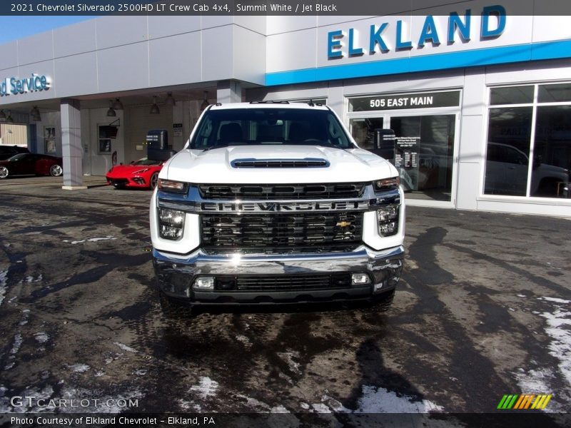 Summit White / Jet Black 2021 Chevrolet Silverado 2500HD LT Crew Cab 4x4