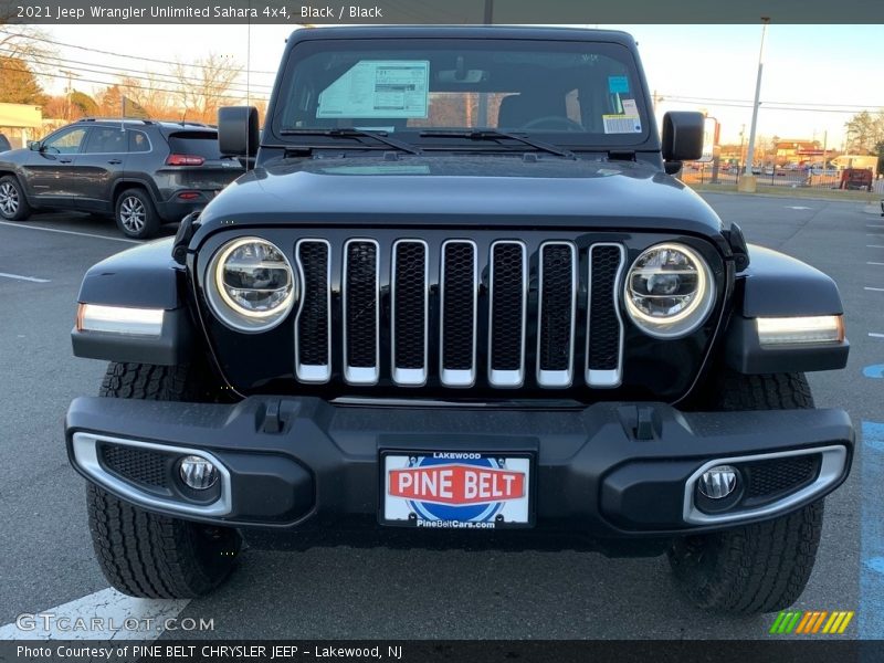 Black / Black 2021 Jeep Wrangler Unlimited Sahara 4x4