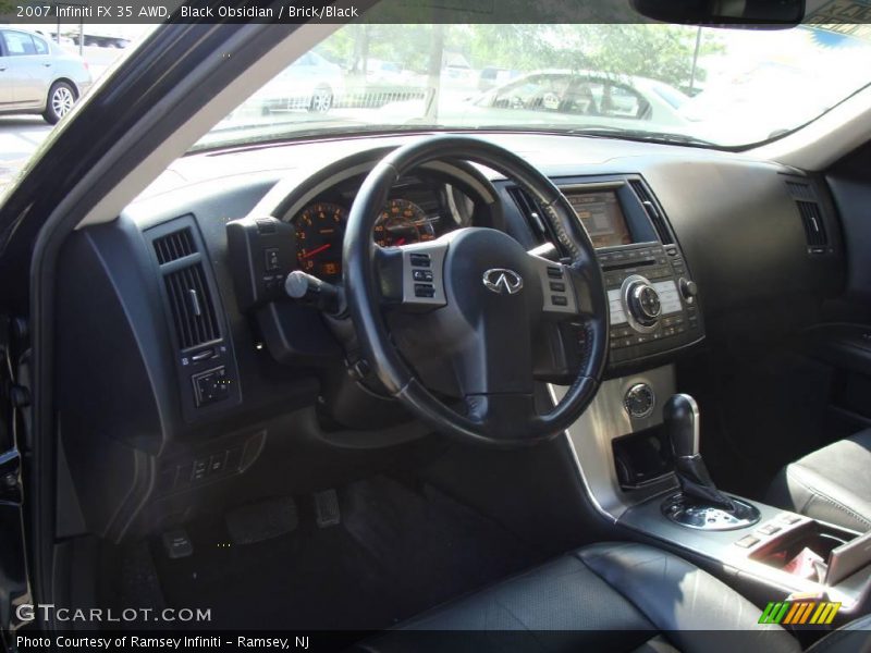 Black Obsidian / Brick/Black 2007 Infiniti FX 35 AWD