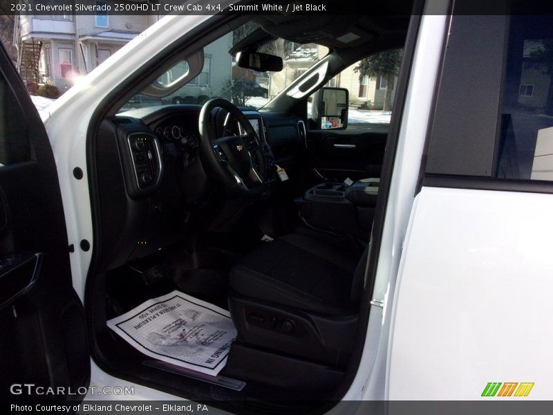 Summit White / Jet Black 2021 Chevrolet Silverado 2500HD LT Crew Cab 4x4