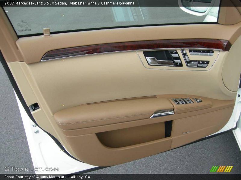 Alabaster White / Cashmere/Savanna 2007 Mercedes-Benz S 550 Sedan