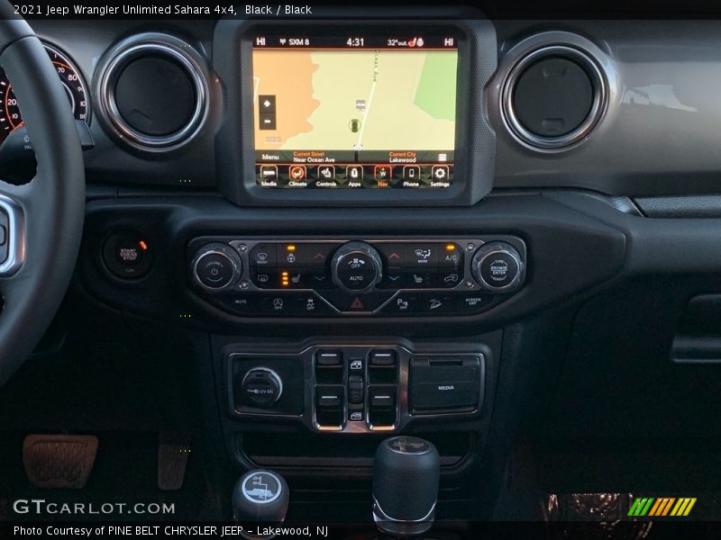 Black / Black 2021 Jeep Wrangler Unlimited Sahara 4x4
