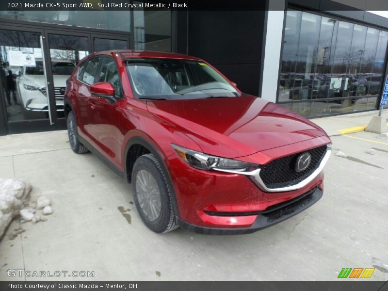 Soul Red Crystal Metallic / Black 2021 Mazda CX-5 Sport AWD