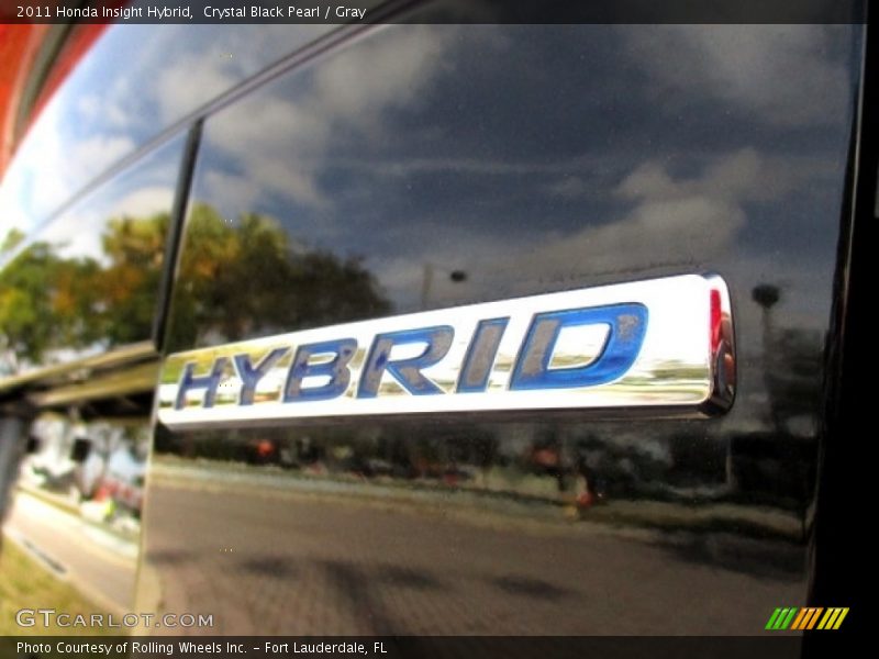 Crystal Black Pearl / Gray 2011 Honda Insight Hybrid