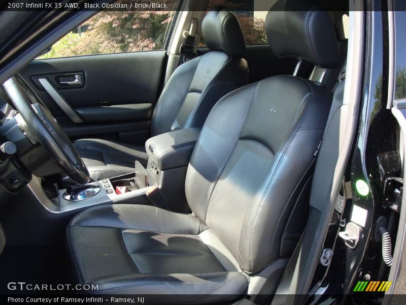 Black Obsidian / Brick/Black 2007 Infiniti FX 35 AWD