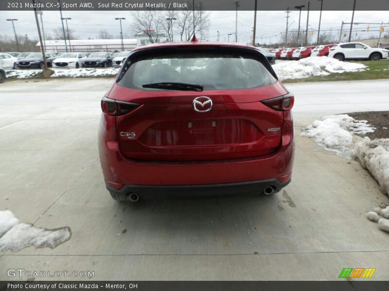 Soul Red Crystal Metallic / Black 2021 Mazda CX-5 Sport AWD