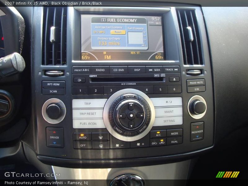Black Obsidian / Brick/Black 2007 Infiniti FX 35 AWD