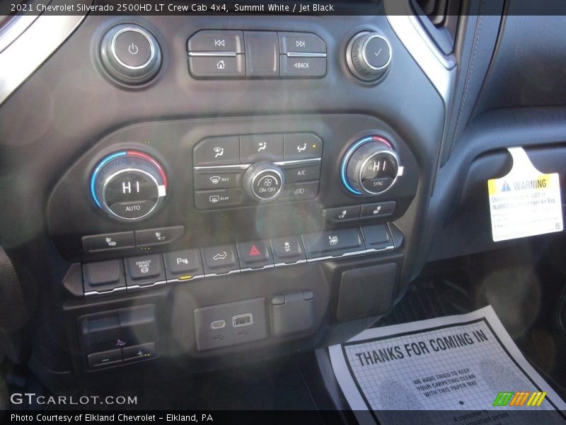 Summit White / Jet Black 2021 Chevrolet Silverado 2500HD LT Crew Cab 4x4