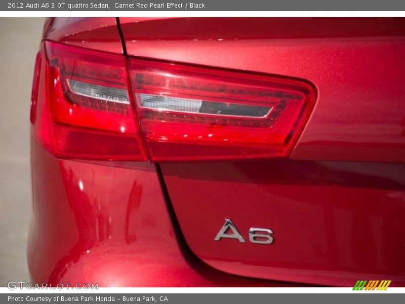 Garnet Red Pearl Effect / Black 2012 Audi A6 3.0T quattro Sedan