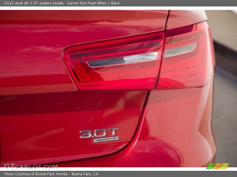 Garnet Red Pearl Effect / Black 2012 Audi A6 3.0T quattro Sedan