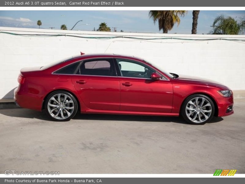 Garnet Red Pearl Effect / Black 2012 Audi A6 3.0T quattro Sedan