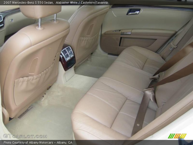 Alabaster White / Cashmere/Savanna 2007 Mercedes-Benz S 550 Sedan
