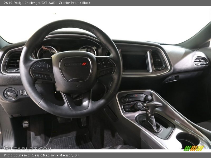 Granite Pearl / Black 2019 Dodge Challenger SXT AWD