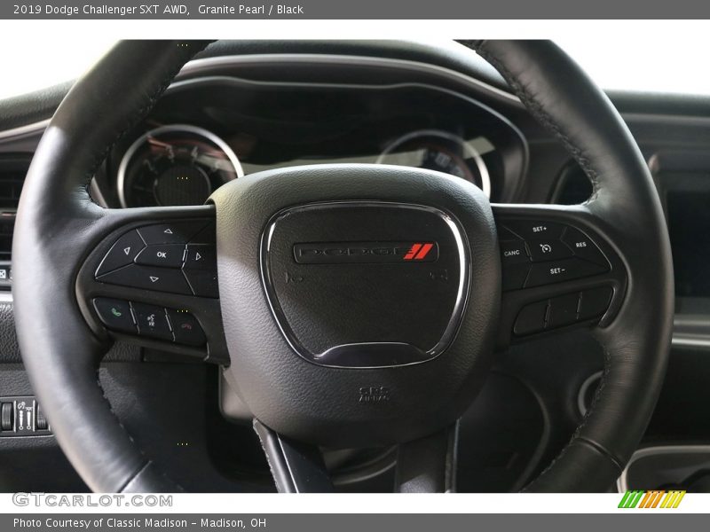 Granite Pearl / Black 2019 Dodge Challenger SXT AWD