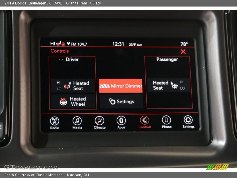 Granite Pearl / Black 2019 Dodge Challenger SXT AWD