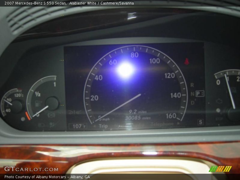 Alabaster White / Cashmere/Savanna 2007 Mercedes-Benz S 550 Sedan