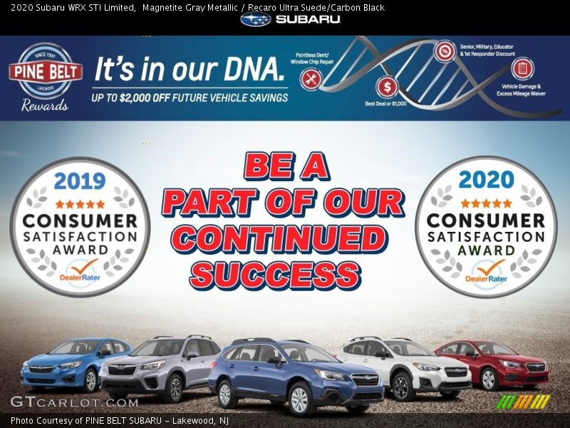 Rear Seat of 2020 WRX STI Limited