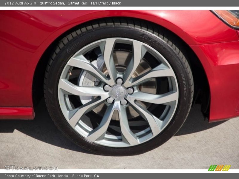 Garnet Red Pearl Effect / Black 2012 Audi A6 3.0T quattro Sedan