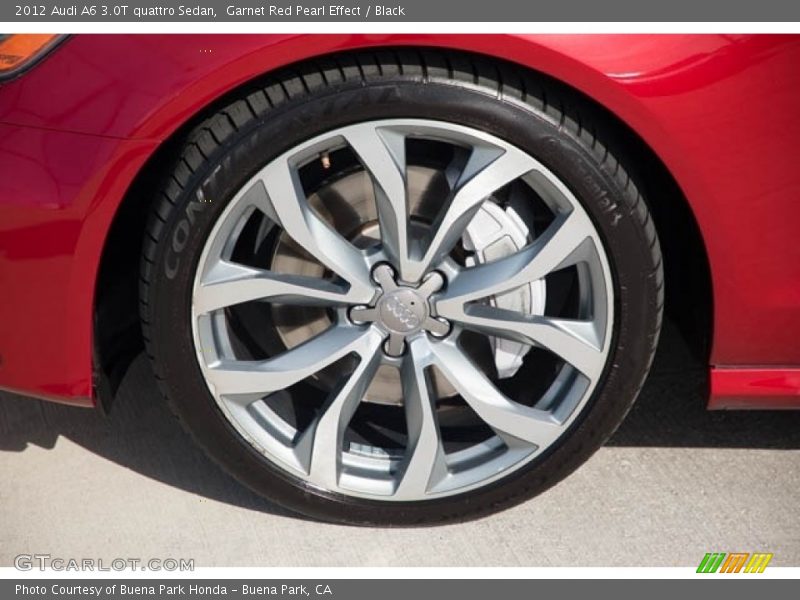 Garnet Red Pearl Effect / Black 2012 Audi A6 3.0T quattro Sedan