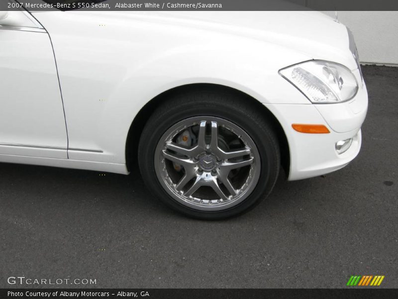 Alabaster White / Cashmere/Savanna 2007 Mercedes-Benz S 550 Sedan