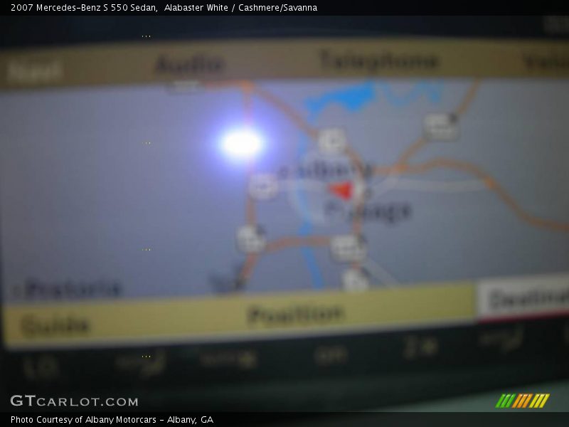 Alabaster White / Cashmere/Savanna 2007 Mercedes-Benz S 550 Sedan