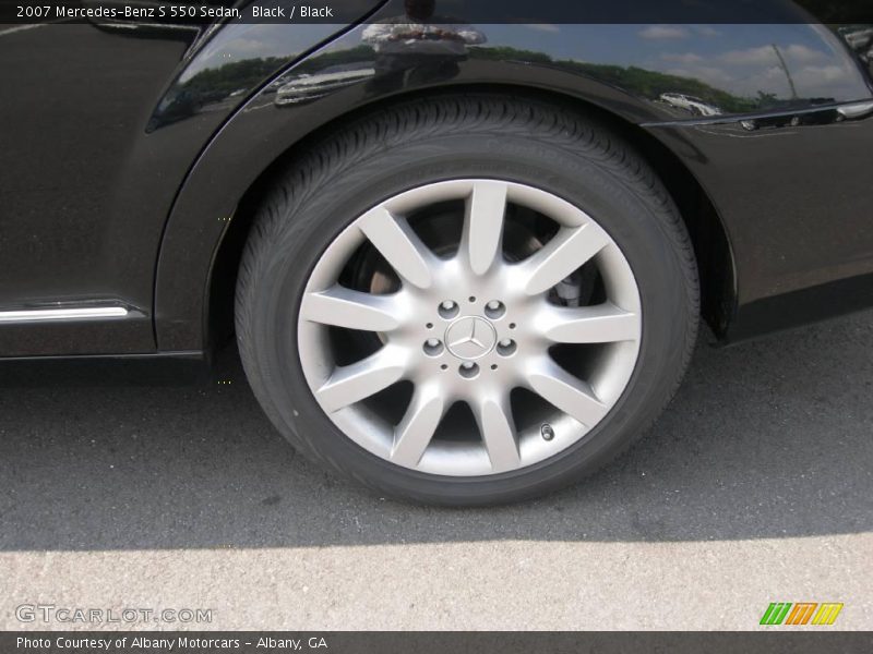 Black / Black 2007 Mercedes-Benz S 550 Sedan