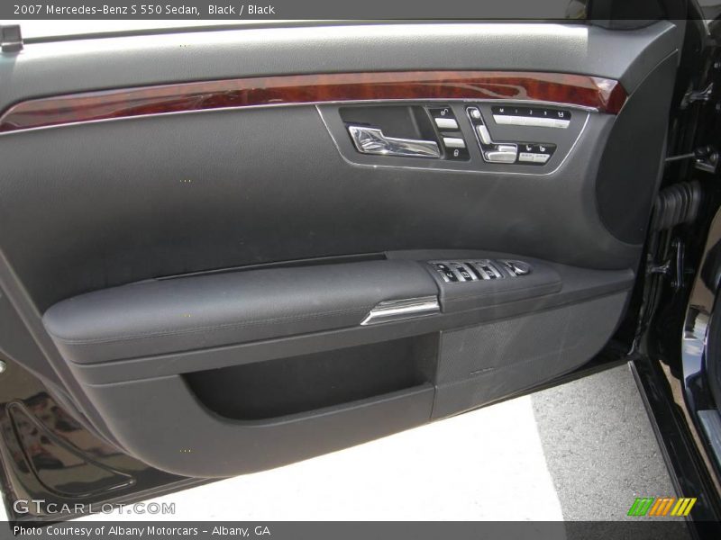 Black / Black 2007 Mercedes-Benz S 550 Sedan
