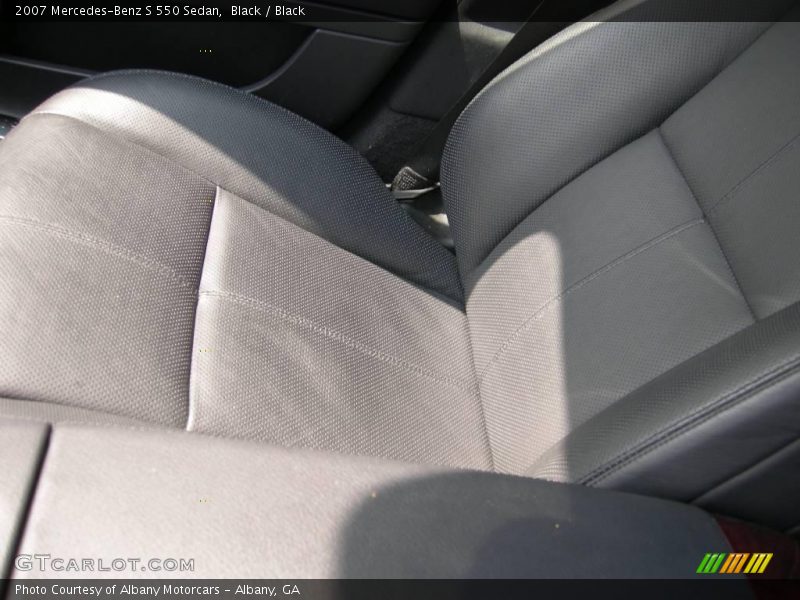 Black / Black 2007 Mercedes-Benz S 550 Sedan