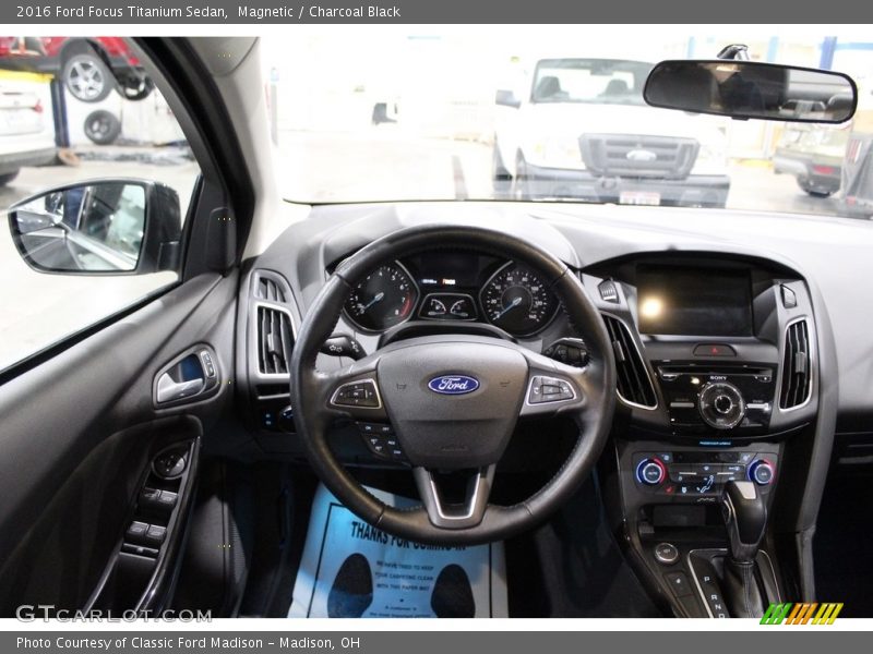 Magnetic / Charcoal Black 2016 Ford Focus Titanium Sedan