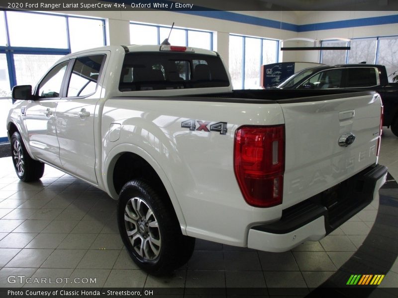 Oxford White / Ebony 2020 Ford Ranger Lariat SuperCrew 4x4