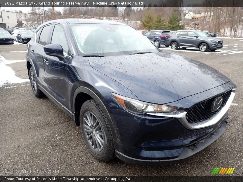 Machine Gray Metallic / Black 2021 Mazda CX-5 Grand Touring Reserve AWD
