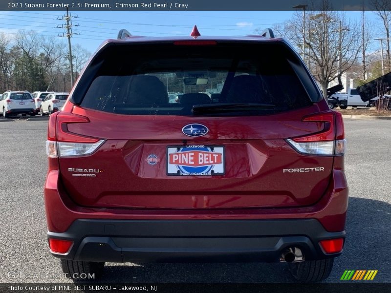 Crimson Red Pearl / Gray 2021 Subaru Forester 2.5i Premium