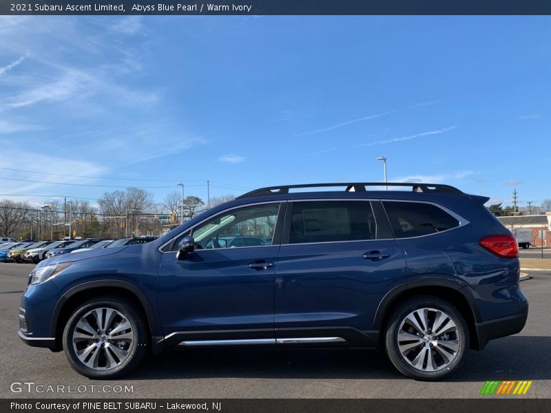 Abyss Blue Pearl / Warm Ivory 2021 Subaru Ascent Limited