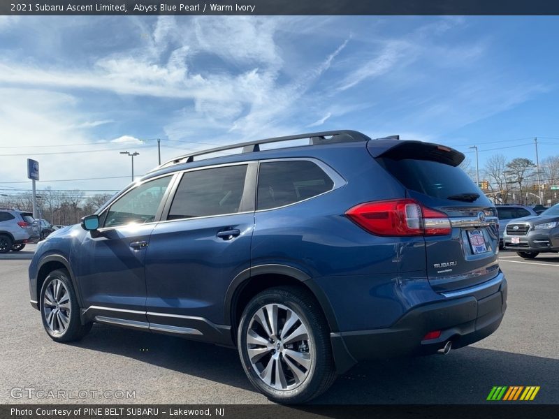 Abyss Blue Pearl / Warm Ivory 2021 Subaru Ascent Limited