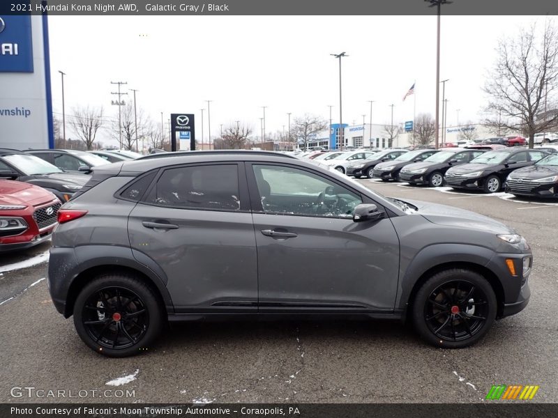Galactic Gray / Black 2021 Hyundai Kona Night AWD