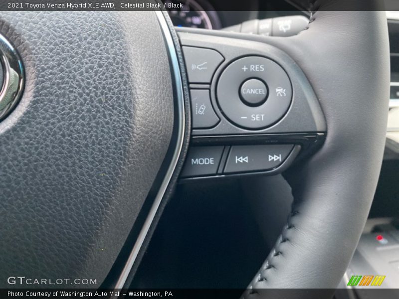 Celestial Black / Black 2021 Toyota Venza Hybrid XLE AWD