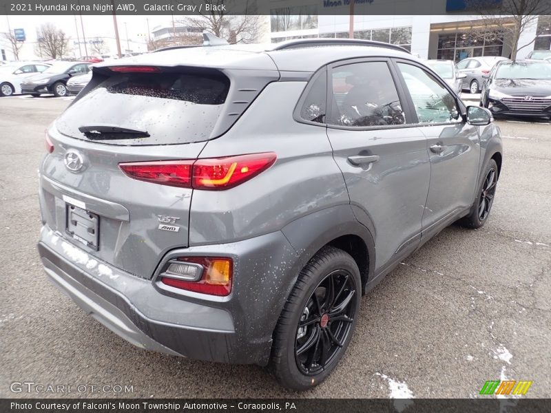 Galactic Gray / Black 2021 Hyundai Kona Night AWD