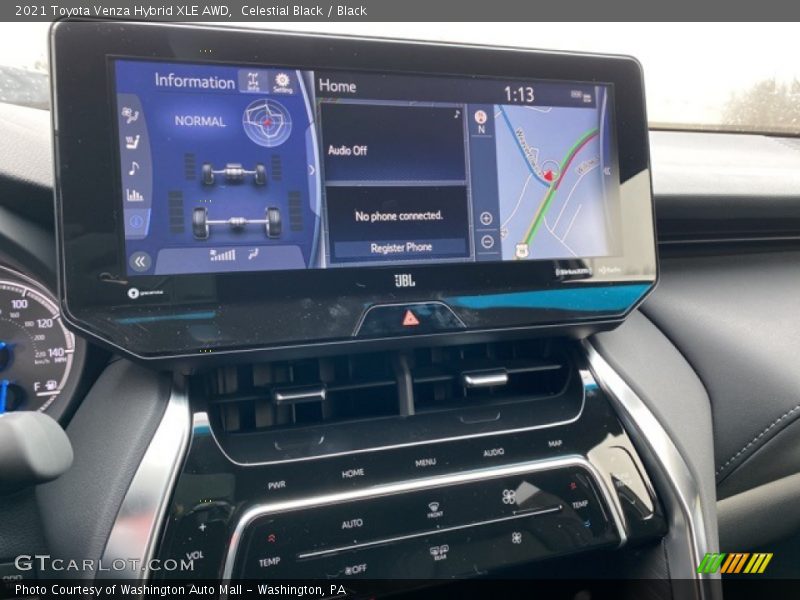 Celestial Black / Black 2021 Toyota Venza Hybrid XLE AWD