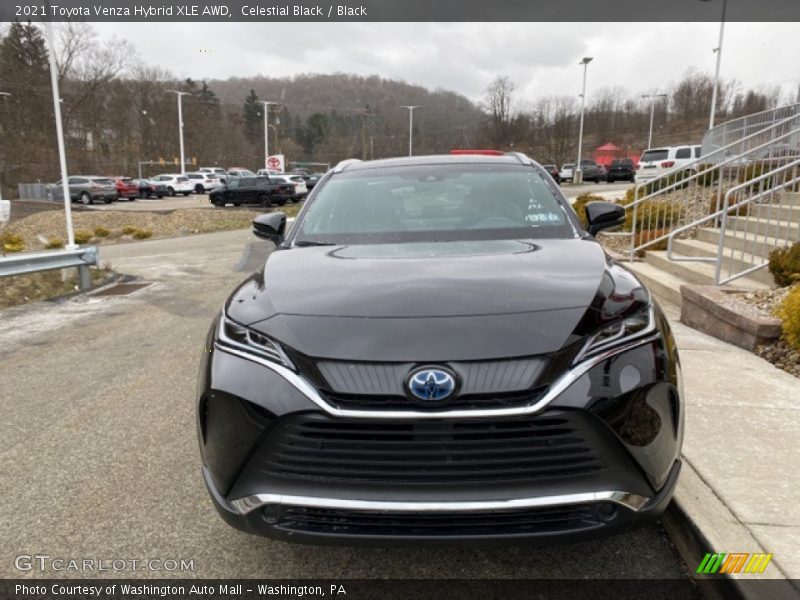 Celestial Black / Black 2021 Toyota Venza Hybrid XLE AWD