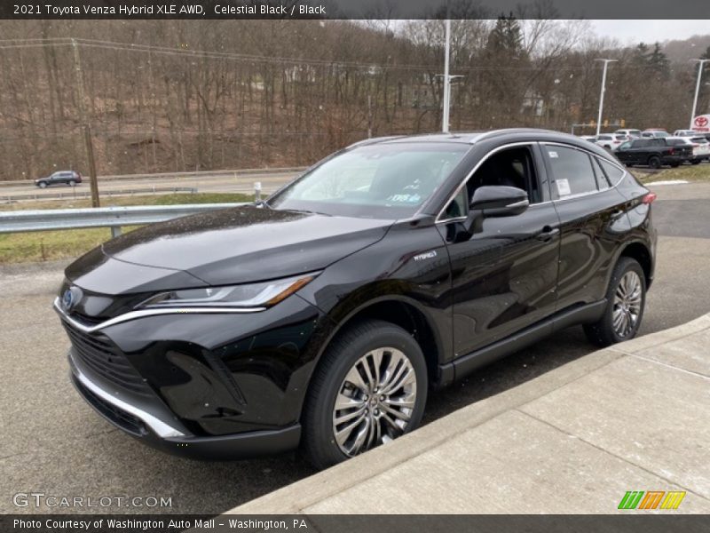 Celestial Black / Black 2021 Toyota Venza Hybrid XLE AWD