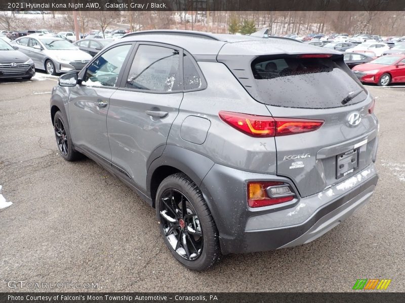 Galactic Gray / Black 2021 Hyundai Kona Night AWD