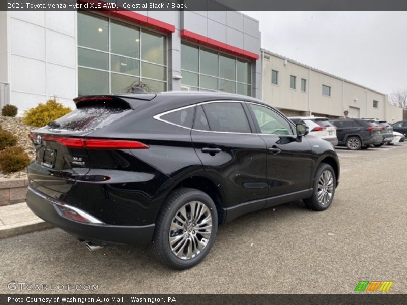 Celestial Black / Black 2021 Toyota Venza Hybrid XLE AWD