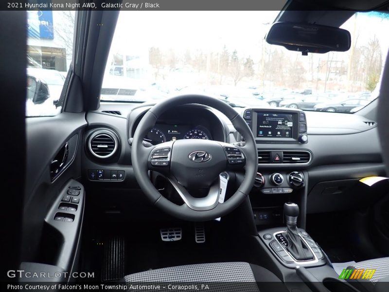 Galactic Gray / Black 2021 Hyundai Kona Night AWD