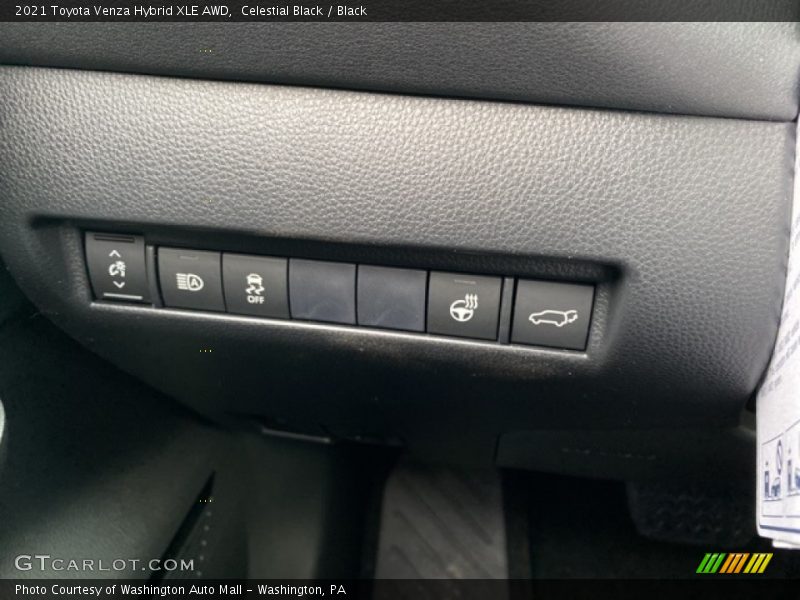 Celestial Black / Black 2021 Toyota Venza Hybrid XLE AWD