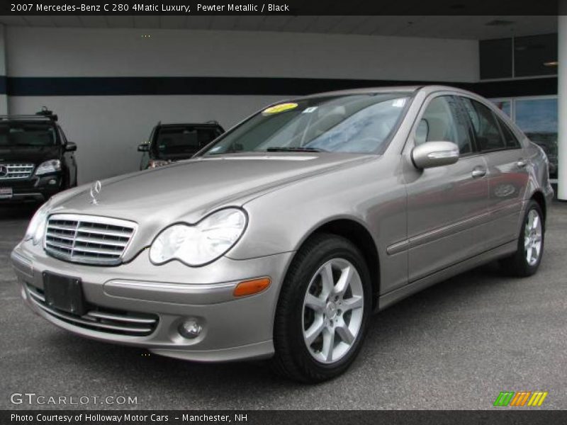 Pewter Metallic / Black 2007 Mercedes-Benz C 280 4Matic Luxury