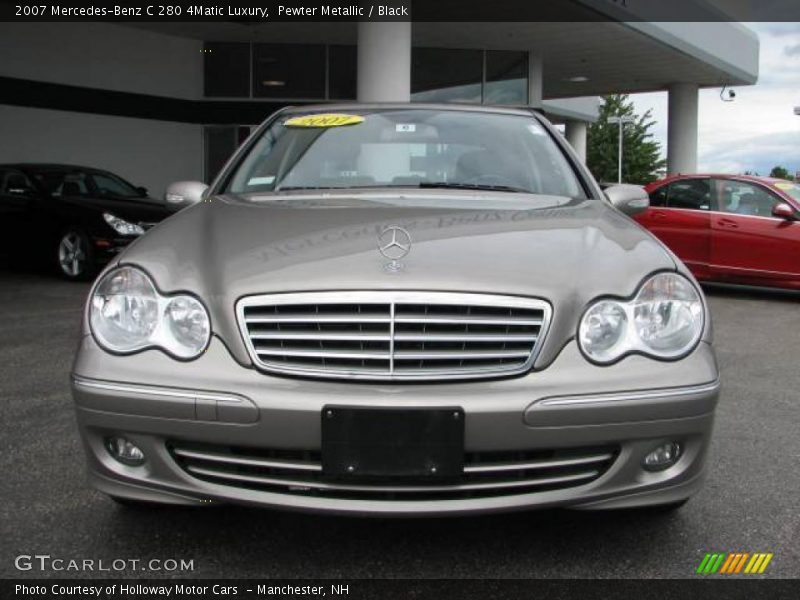 Pewter Metallic / Black 2007 Mercedes-Benz C 280 4Matic Luxury