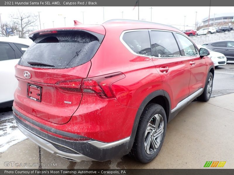 Calypso Red / Black 2021 Hyundai Santa Fe SEL AWD