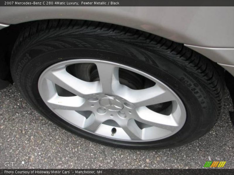 Pewter Metallic / Black 2007 Mercedes-Benz C 280 4Matic Luxury