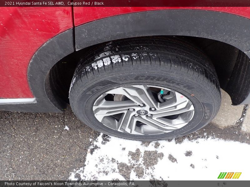 Calypso Red / Black 2021 Hyundai Santa Fe SEL AWD